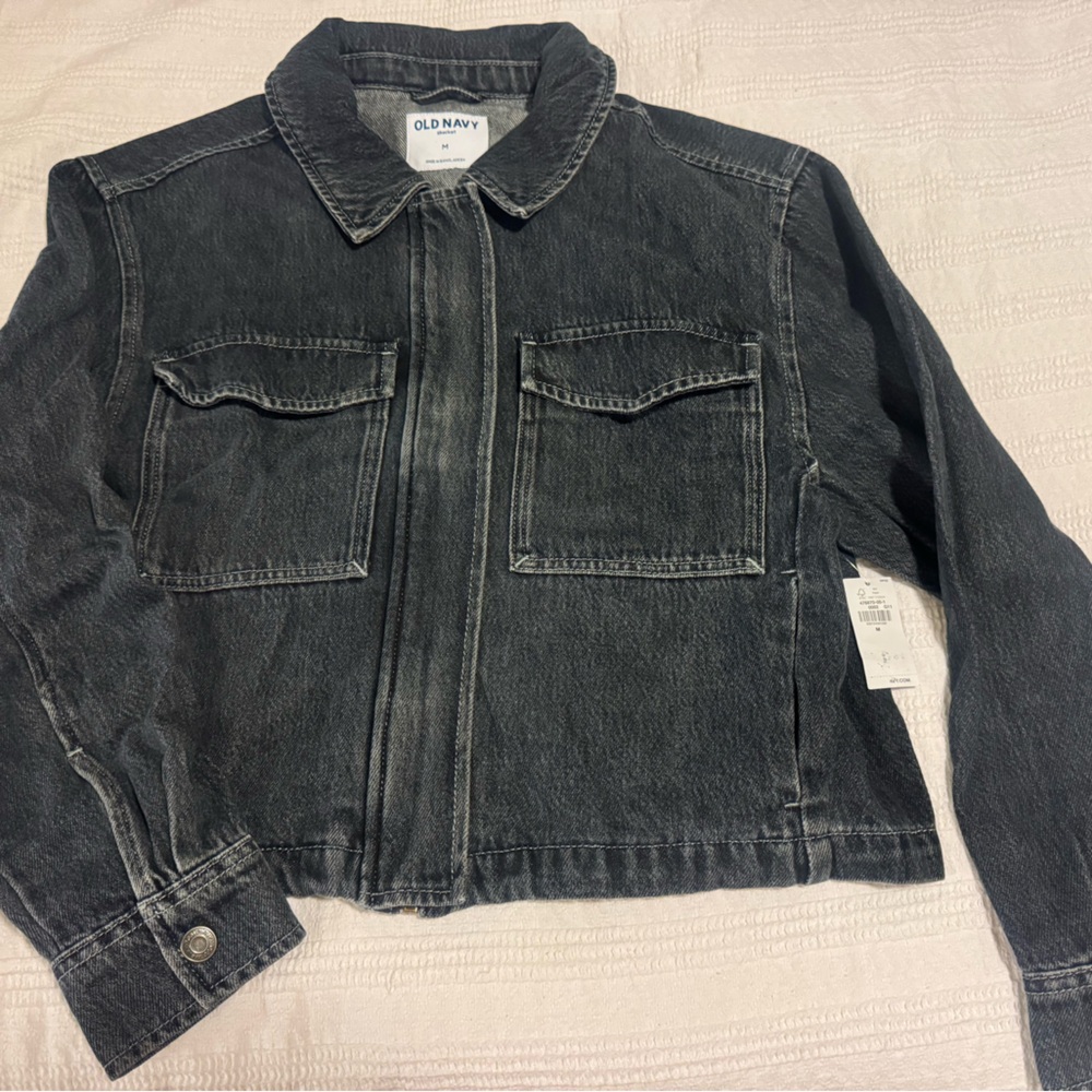 Old Navy Charcoal Denim Jacket